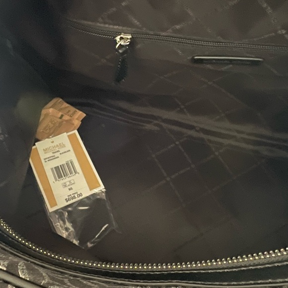 MICHAEL KORS Logo Metallic Jet Travel 3 pieces Wristlet, Duffel & Satchel Bag - Picture 4 of 10